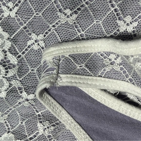 Maurices Lavender Racerback Tank Top with White Lace Overlay - Size Medium - Picture 14 of 15